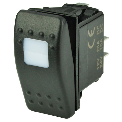 BEP SPST Contura Switch  1Amber LED  OFFON 1001801