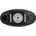 RIGID Industries ASeries Black Low Power LED Light  Single  Cool White 480033